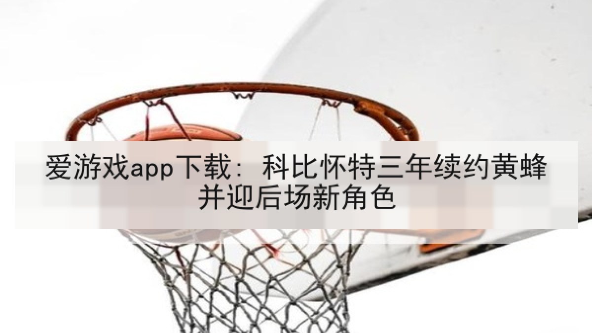 爱游戏app下载: 科比怀特三年续约黄蜂并迎后场新角色